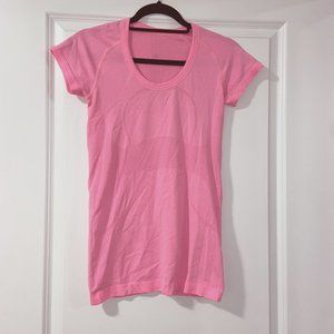 Light Pink Lululemon Swiftly Tech Short Sleeve